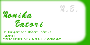 monika batori business card