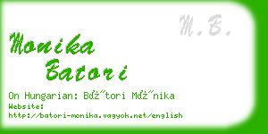 monika batori business card